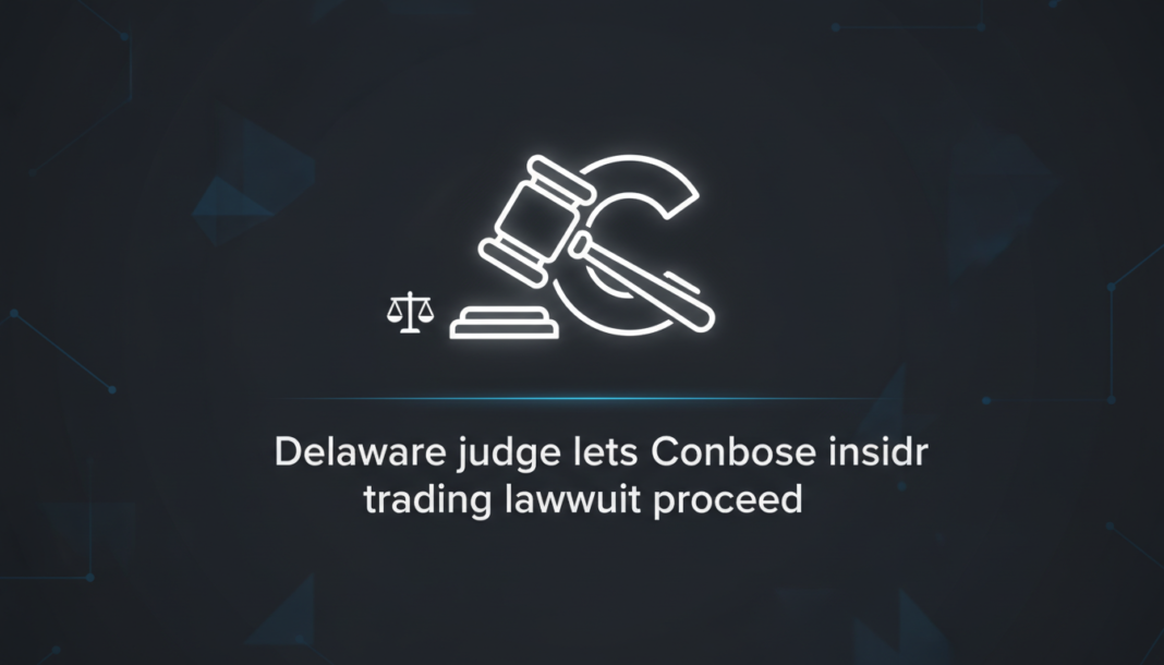 Delaware judge lets Coinbase insider trading lawsuit proceed