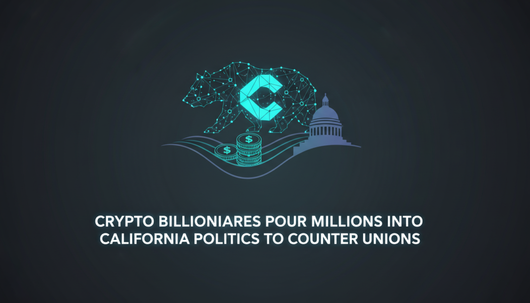 Crypto Billionaires Pour Millions Into California Politics to Counter Unions