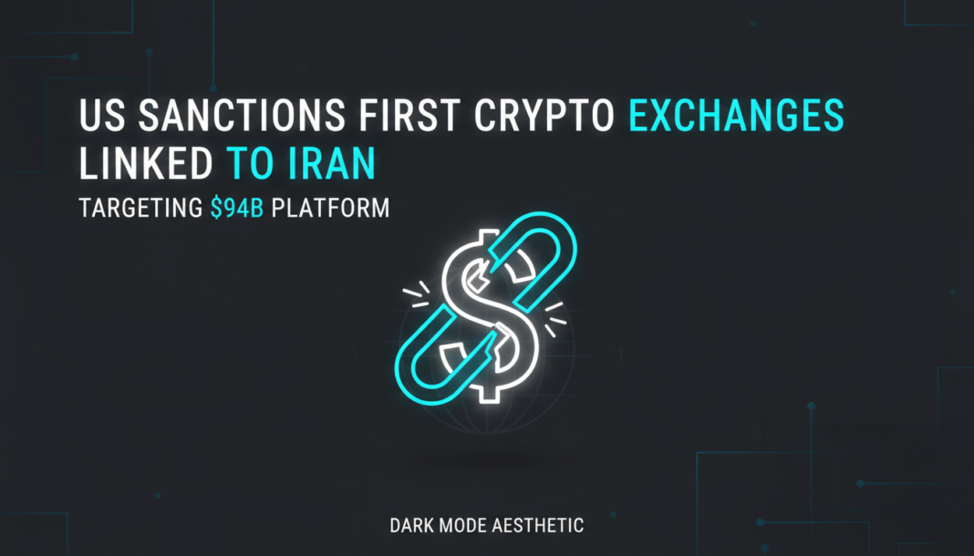 US sanctions first crypto exchanges linked to Iran, targeting $94B platform.