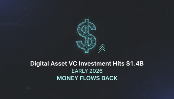 Digital Asset VC Investment Hits $1.4B in Early 2026 as Money Flows Back