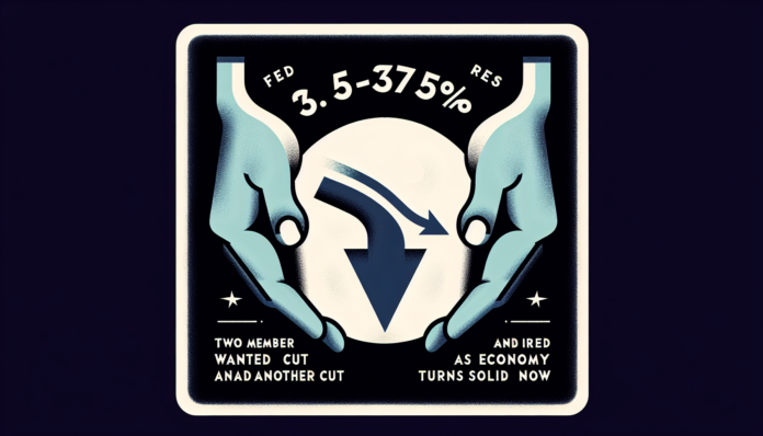 Fed Holds Rates at 3.50-3.75%; Waller, Miran Wanted Another Cut as Economy Turns Solid Now