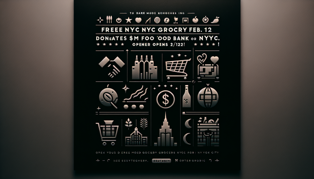 Polymarket launches free NYC grocery Feb. 12, donates $1M to Food Bank for NYC Opens 2/12!
