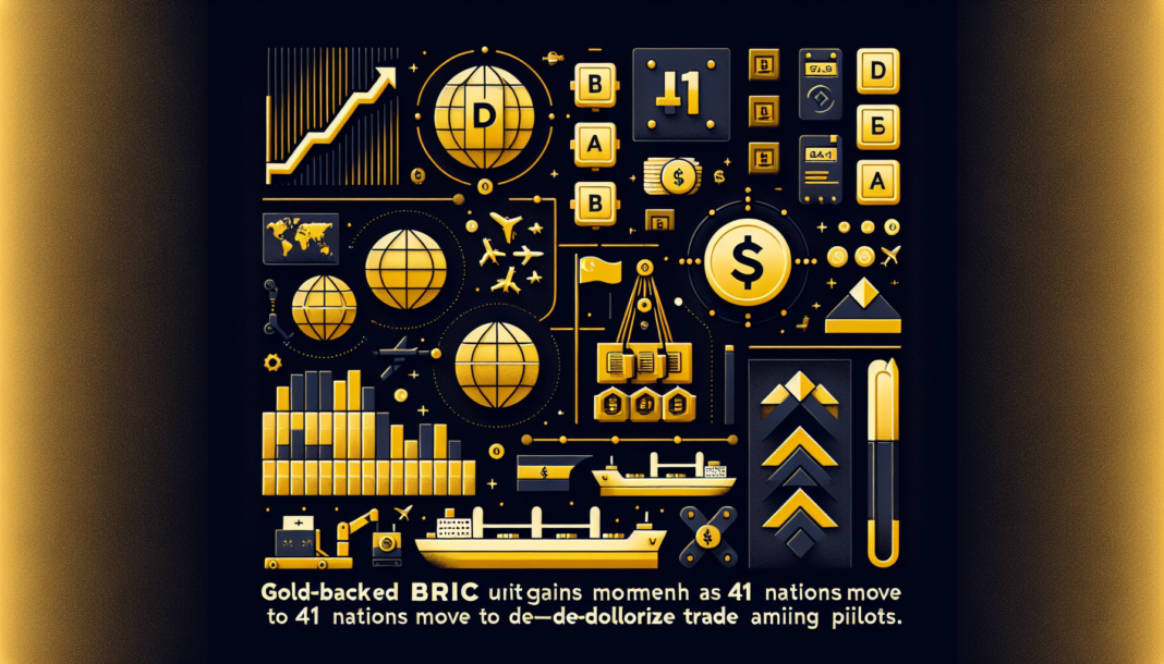 Gold-backed BRICS Unit gains momentum as 41 nations move to de-dollarize trade amid pilots