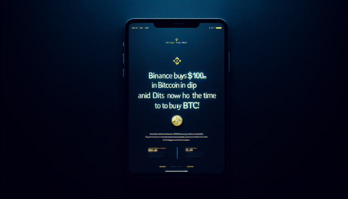 Binance Buys $100M in Bitcoin for SAFU Amid Dip — Is Now the Time to Buy BTC? Experts Now!