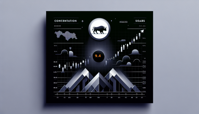BoFA Indicator Hits 9.4: Record Bullish Sentiment as US Stocks Boom and Concentration Soars