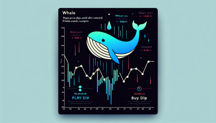 Pepe Price Dips Amid Altcoin Rotation; Whale Sees Rebound If $PEPE Holds Support - Buy Dip