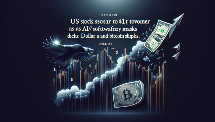 US stocks soar to $1T daily turnover as AI/software frenzy masks dollar and Bitcoin slumps