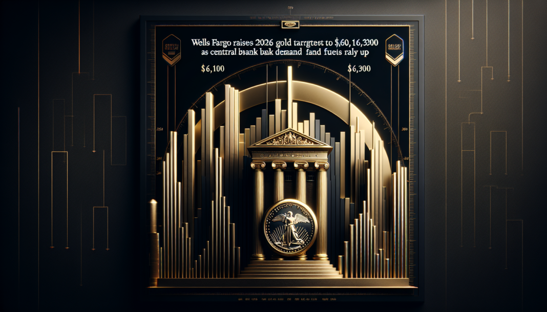 Wells Fargo Raises 2026 Gold Target to $6,100-$6,300 as Central Bank Demand Fuels Rally Up