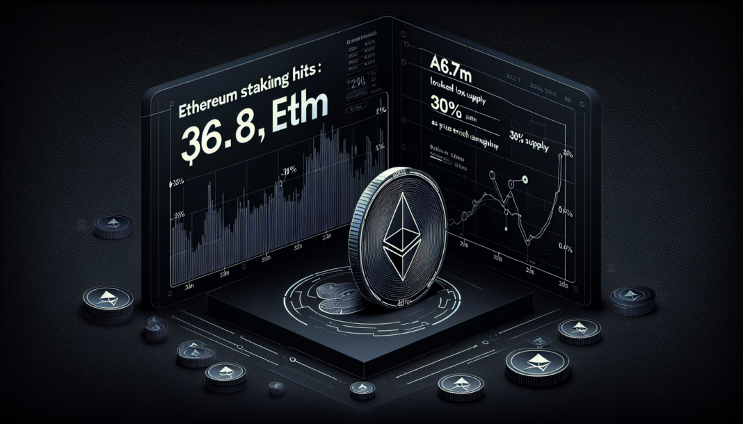 Ethereum staking hits ATH: 36.8M ETH locked (30%+ supply) as price languishes sub-$2K amid