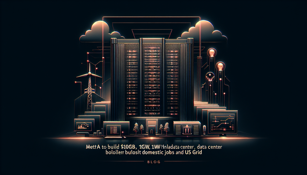 Meta to build $10B, 1GW Indiana data center to power AI, bolster domestic jobs and US grid