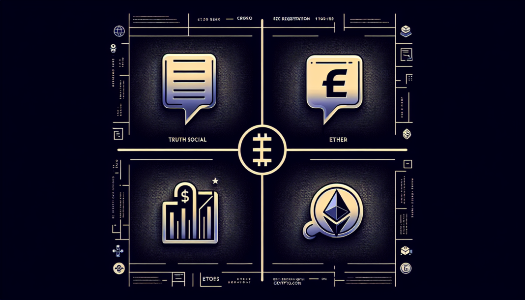 Truth Social files SEC registration for Bitcoin, Ether and Cronos ETFs with Crypto.com now