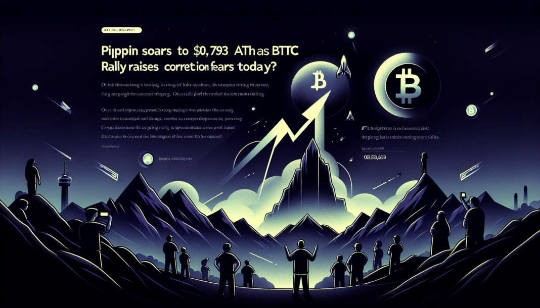 Pippin Soars to $0.7593 ATH as BTC Briefly Hits $70K; Rally Raises Correction Fears Today?