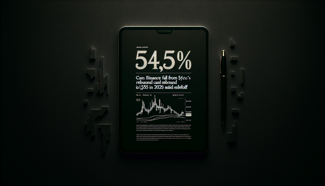 After 54.5% fall from $1,369 ATH, can Binance's BNB rebound to $1,500 in 2026 amid selloff