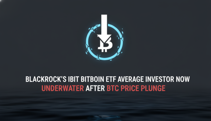 BlackRock's IBIT Bitcoin ETF Average Investor Now Underwater After BTC Price Plunge