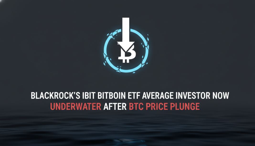 BlackRock's IBIT Bitcoin ETF Average Investor Now Underwater After BTC Price Plunge
