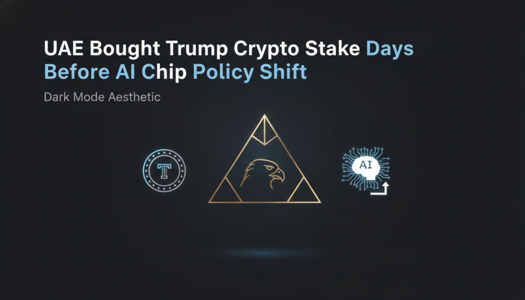 UAE Bought Trump Crypto Stake Days Before AI Chip Policy Shift