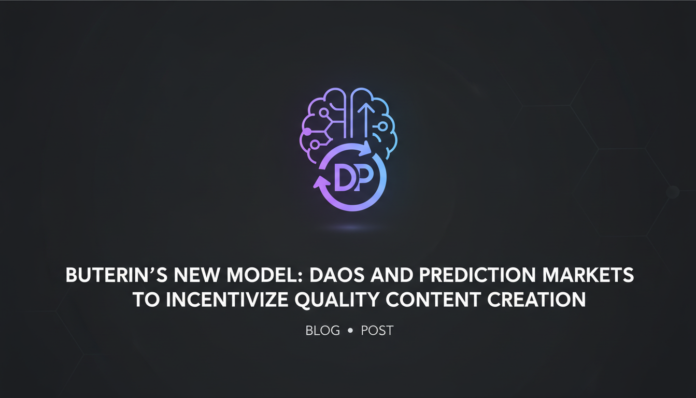 Buterin's new model: DAOs and prediction markets to incentivize quality content creation