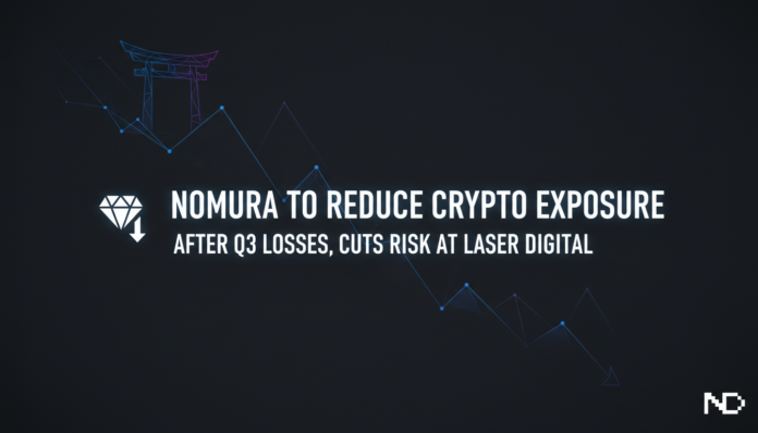 Nomura to Reduce Crypto Exposure After Q3 Losses, Cuts Risk at Laser Digital