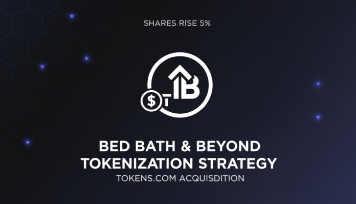 Bed Bath & Beyond Shares Rise 5% on Tokenization Strategy, Tokens.com Acquisition