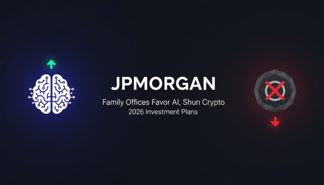 JPMorgan: Family Offices Favor AI, Shun Crypto in 2026 Investment Plans