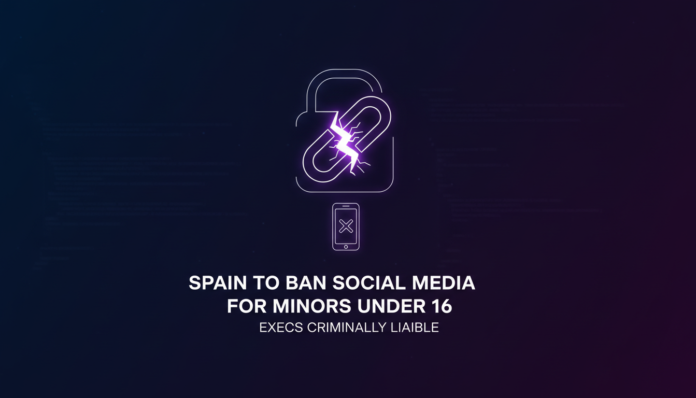 Spain to ban social media for minors under 16, hold execs criminally liable