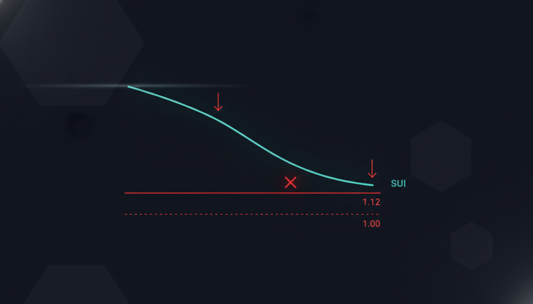 SUI Price Holds Key $1.12 Support but Bearish Indicators Signal Drop to $1.00