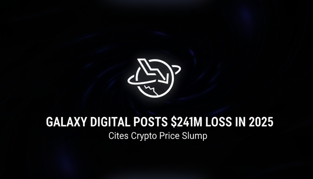 Galaxy Digital posts $241M loss in 2025, cites crypto price slump