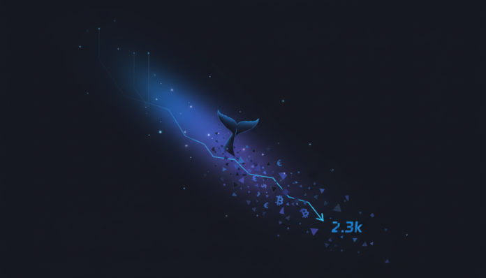 Whale Exodus: Ethereum Drops Below $2.3k as Sellers Offload $738M in ETH