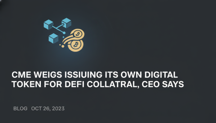 CME Weighs Issuing Its Own Digital Token for DeFi Collateral, CEO Says