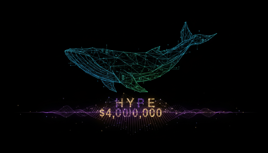 Crypto Whale Deploys $4M Into HYPE After Two-Month Dormancy