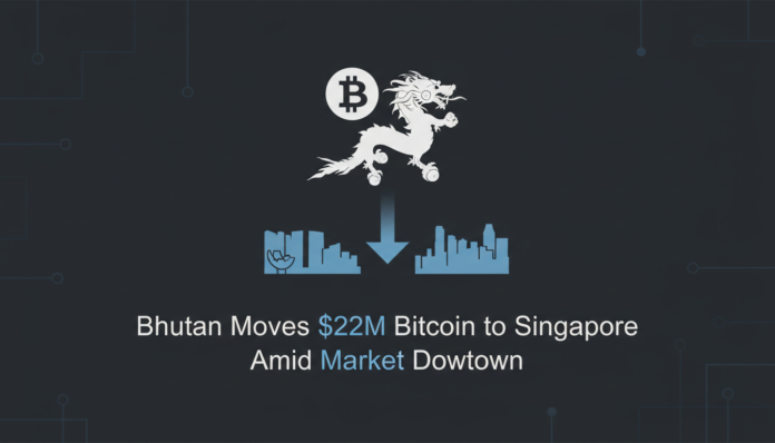 Bhutan Moves $22M Bitcoin to Singapore Amid Market Downturn