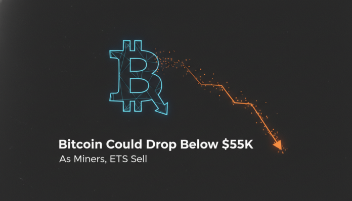 Bitcoin Could Drop Below $55K as Miners, ETFs Sell