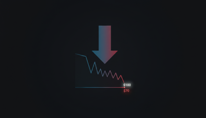 SOL Crashes Below $100, Analysts Warn It May Plummet to $70 Next