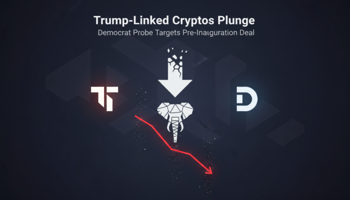 Trump-Linked Cryptos Plunge as Democrat Probe Targets Pre-Inauguration Deal