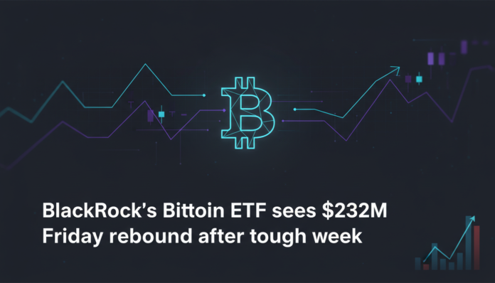 BlackRock’s Bitcoin ETF sees $232M Friday rebound after tough week
