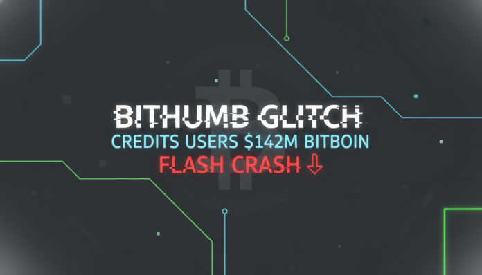 Bithumb Glitch Credits Users $142M Bitcoin, Triggers Flash Crash