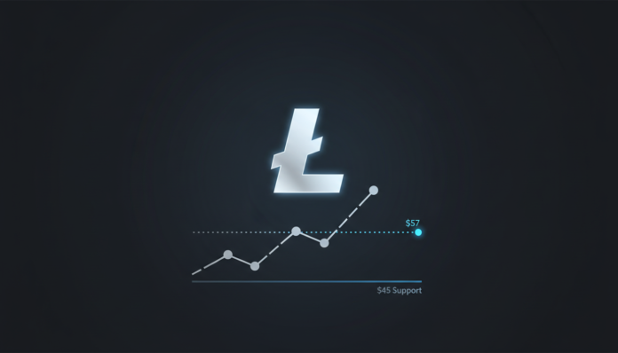 Litecoin Holds $45 Support, Eyes $57 as Accumulation Signals Recovery