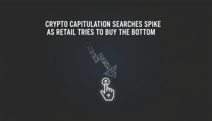 Crypto Capitulation Searches Spike as Retail Tries to Buy the Bottom
