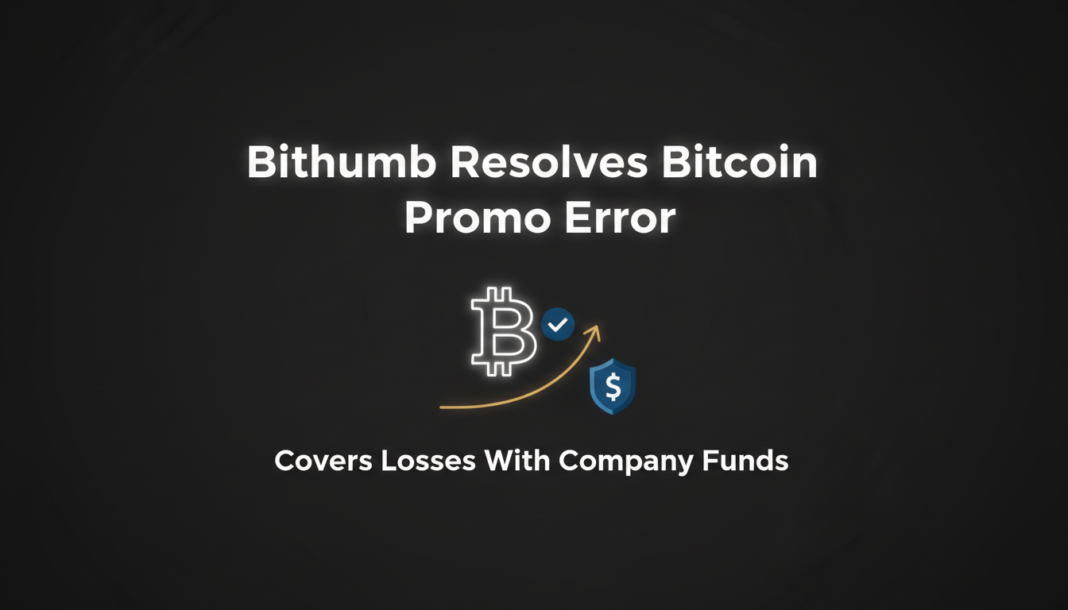 Bithumb Resolves Bitcoin Promo Error, Covers Losses With Company Funds