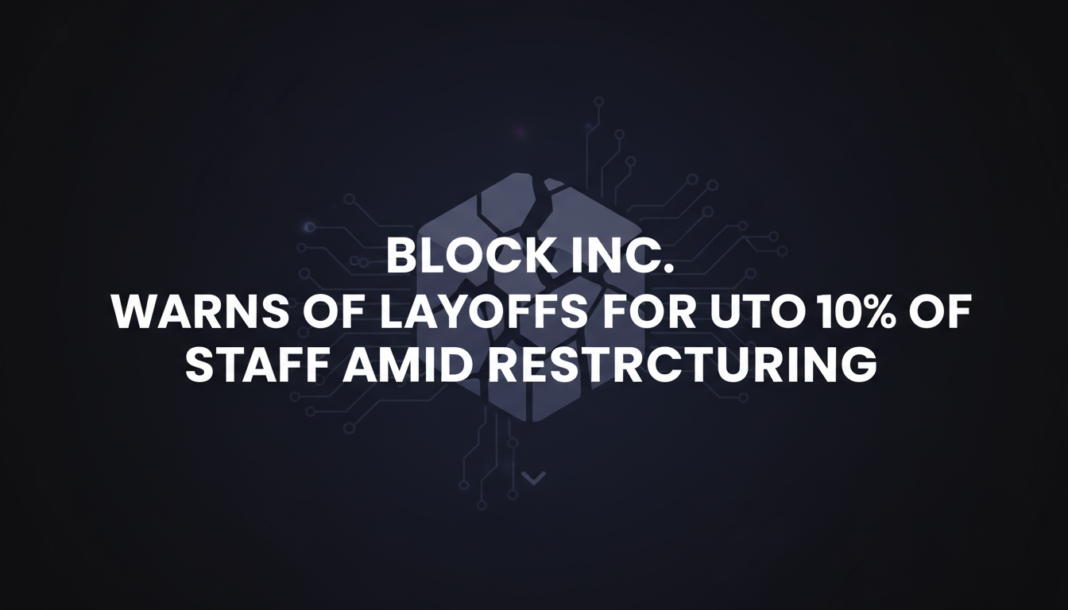 Block Inc. Warns of Layoffs for Up to 10% of Staff Amid Restructuring