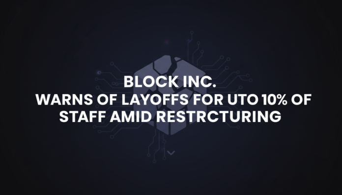 Block Inc. Warns of Layoffs for Up to 10% of Staff Amid Restructuring