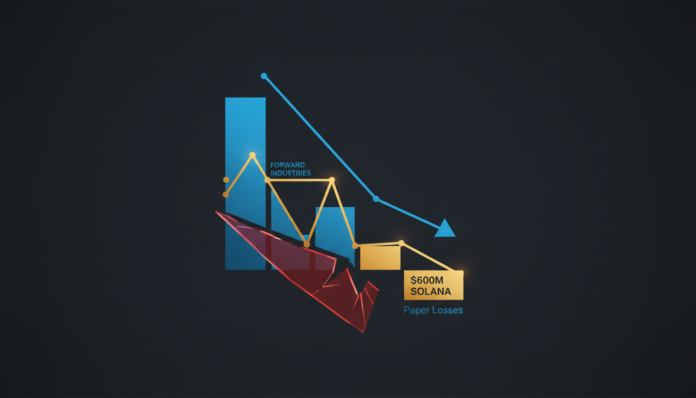 Forward Industries Holds $600M in Solana Amid $1B Paper Losses