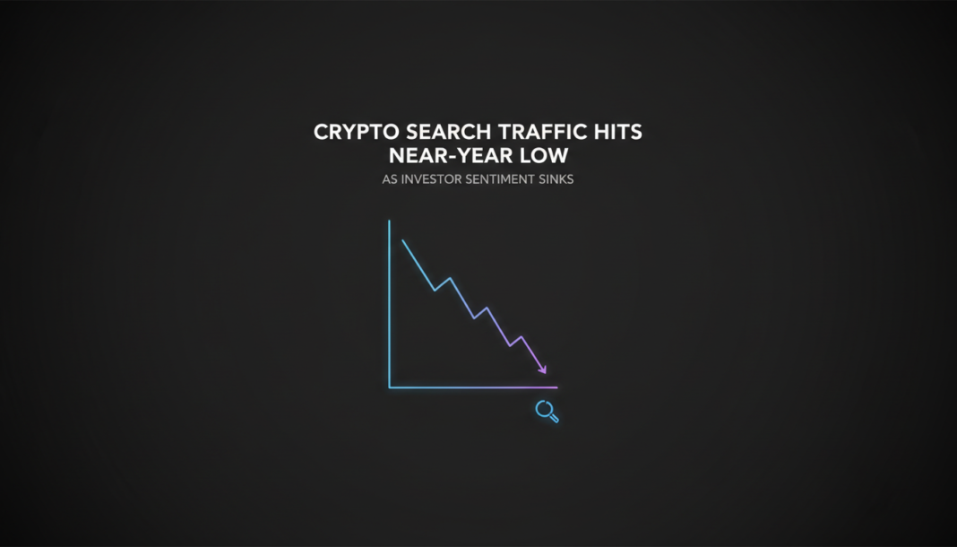 Crypto Search Traffic Hits Near-Year Low as Investor Sentiment Sinks