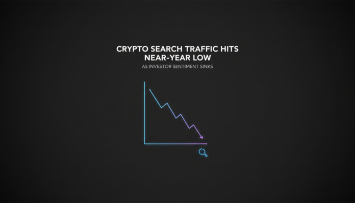Crypto Search Traffic Hits Near-Year Low as Investor Sentiment Sinks