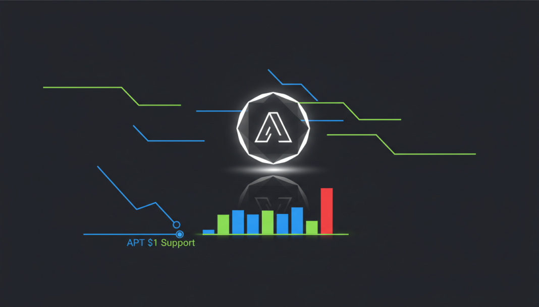Aptos Faces $12.7M Token Unlock as APT Tests Critical $1 Support