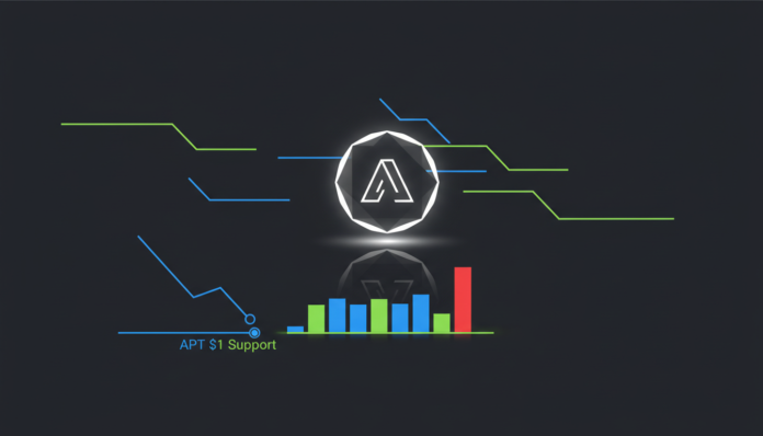 Aptos Faces $12.7M Token Unlock as APT Tests Critical $1 Support