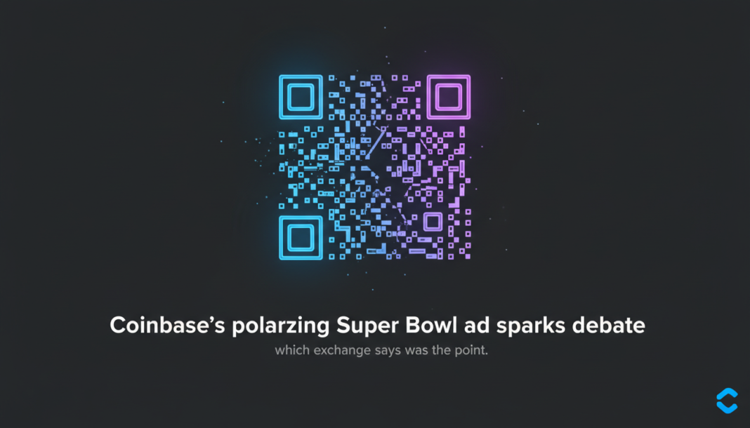 Coinbase's polarizing Super Bowl ad sparks debate, which exchange says was the point.