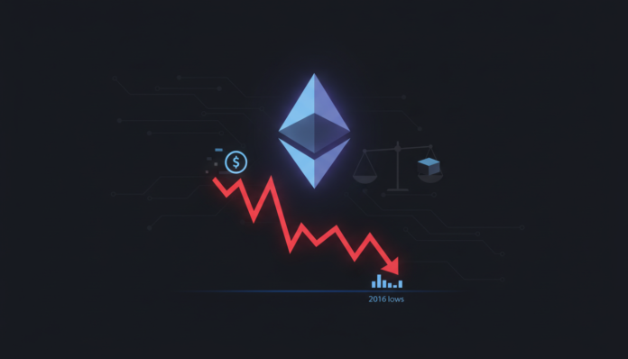 Ethereum Faces Volatility After $750M Loss, Exchange Supply at 2016 Lows