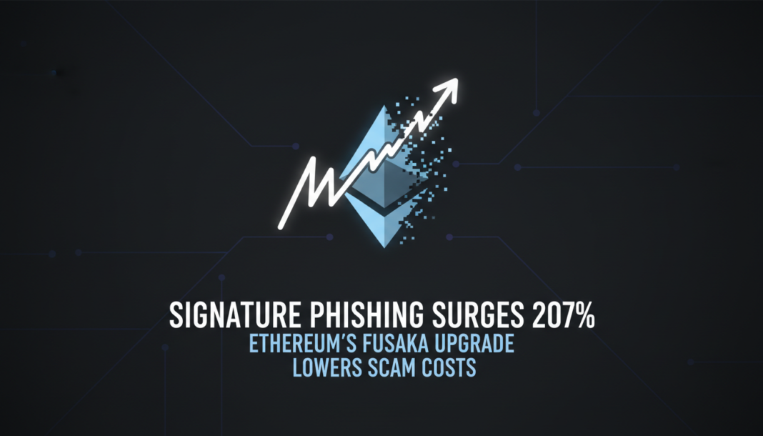 Signature Phishing Surges 207% as Ethereum's Fusaka Upgrade Lowers Scam Costs