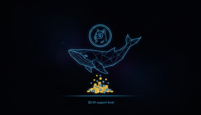 Dogecoin whales scoop up 250M tokens as price holds $0.094 support